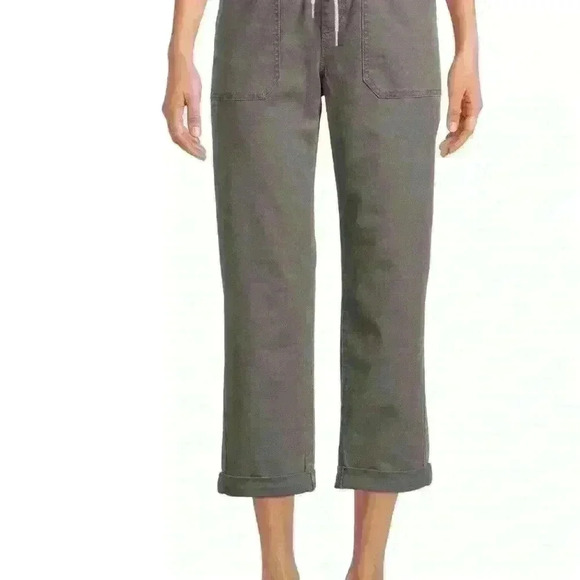 NWOT Time and Tru Utility Pants - High Rise, Relaxed Fit, Cropped, Size XL - Picture 1 of 5